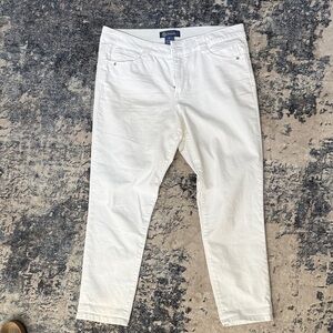 Democracy White Slim Straight Jeans
